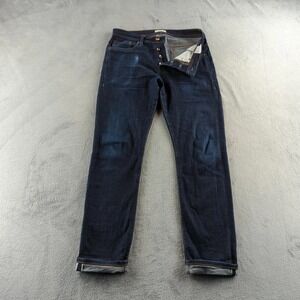The Unbranded Brand Jeans Mens 32x32 Indigo UB222 Selvedge Wallet Fade Y2K Style